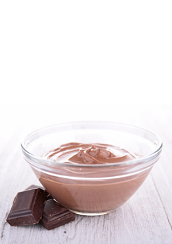 Vegan cocoa custard